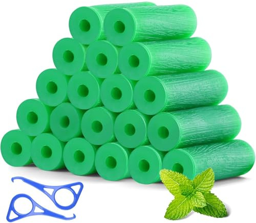 Aligner Chewies für Invisalign-Aligner, 20 Stück Minzduft-Chewies und 2 Stück blaue Ausrichtungswerkzeuge (22 Stück/Packung)