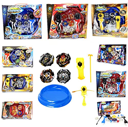 Elrozo 4er Set s Wählbar mit und ohne Arena 4 Kreisel für Burst Evolution Rise Turbo Arena (4er Topgyro 02)