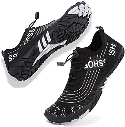 VTASQ Dykskor för män Vattenskor Pool Surfing Dykning Simning Vattenskor för Vattensport Strandskor Sandaler Sommar Sport Sneakers Svart37