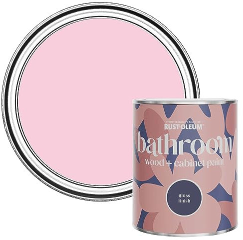 Rust-Oleum Pink Moisture Resistant Bathroom Wood and Cabinet Paint in Gloss Finish - My Husband Said No 750ml