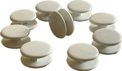 Telliswelt 10 Wäscheknöpfe Doppelknöpfe, 16,5 mm, Nicht teilbar | 10 Wäsche-Doppelknöpfe zum Annähen, 16,5 mm, nicht teilbar. Für Bettwäsche und Decken, alle vier Jahreszeiten.