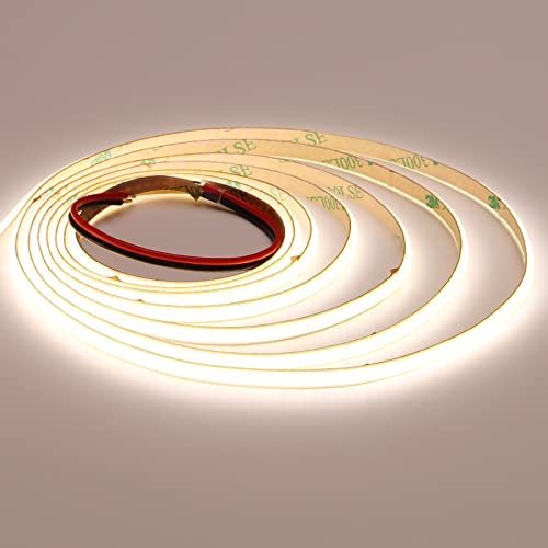 TOPAI Striscia LED COB 24V Ultra Sottile 5mm Bianco Naturale 5 Metri