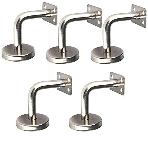 Regalträger 5 Stücke Edelstahl Handlauf Klammern Wandmontage Display Treppe Holz Metallgeländer Unterstützer Möbelhalterung Regal-Bodenträger unsichtbar