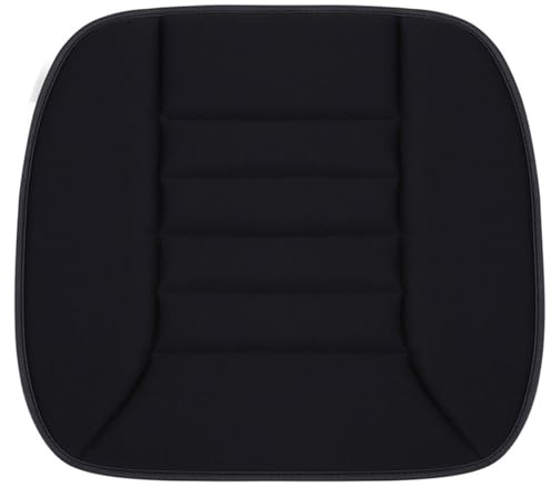 SBFGH Auto Sitzkissen für Smart Fortwo 450 451 453 Forfour 453 454, Komfort Anti Rutsch wasserdichte Autositzschoner Auto Zubehör Jahreszeiten universal,A Black