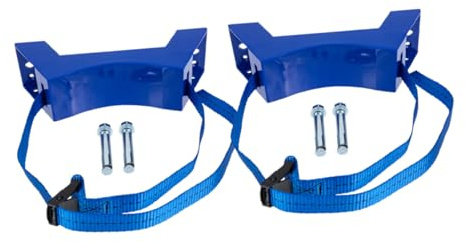 INOOMP Soporte para Tanque de Gas y Soporte para Manguera de Pared, Montaje en Pared con Correa de Alta Resistencia, 2 Piezas, para Almacenamiento Seguro de Cilindros