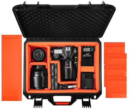 Kamerakoffer Transportkoffer Hard Tasche DSLR SLR Objektive 41.5 * 32.8 * 18.1cm wasserdichte Koffer Reise Cases Schutzteiler für DJI Mavic/Air/Mini Drohnen für Sony FE für Gopro