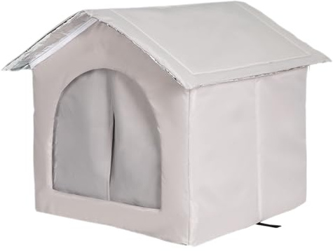 Katzenhaus Outdoor, Katzenhöhle Für Draußen Faltbare Winterfest Wetterfester Wasserdichter Katzenschutz Isoliertes Haustierhaus Für Garten Hof Terrasse Balkon, S/M