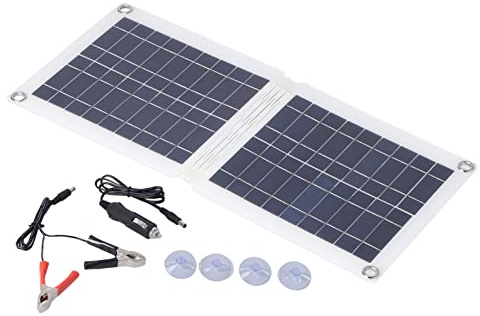 Polycrystalline Solar Panel Foldable Solar Charger Dual USB Car Battery Charger High Efficiency Power for Mobile Phone MP3 MP4 Car Charging 18V 10W Polycrystalline Silicon ABS