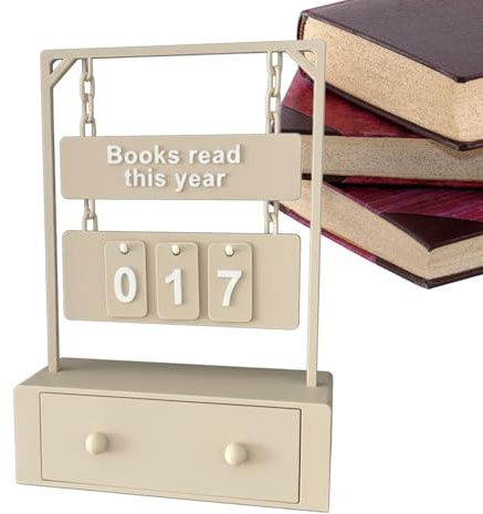 Segnalatore libro | Contatore di lettura 3D Sfida Contatore di lettura sospeso per la visualizzazione di obiettivi di lettura – Casa Biblioteca Classi Ufficio Studio Libreria Insegnante
