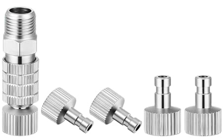 Kits D'adaptateurs De Séparation À Couplage Rapide Pour Aérographes Adaptateur De Prise Vannes De Contrôle De Réglage Accessoires Pour Aérographes Fournitures De Peinture De Modèles