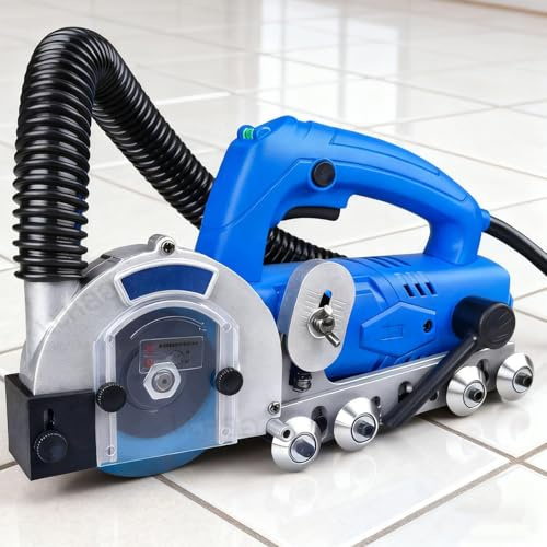 Elektrisk Fogborttagare 1200W, Fog Rengöringsmaskin med Dammutsugning, 9000 RPM Kraftskrapa med Diamantblad för Golvrenovering, Kök och Badrum
