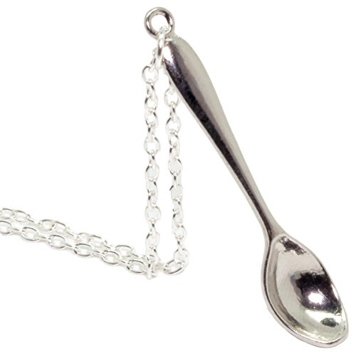 bluebubble A Spoon Full Silver Spoon Necklace on Gift Card