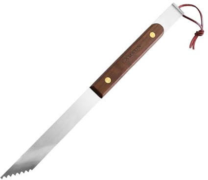 Lamson Tail-Gater 15 BBQ Tongs, Walnut Handle