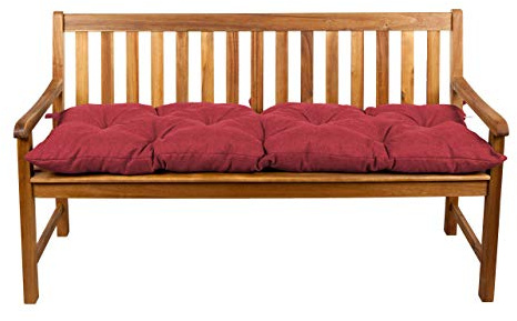 Gutekissen® Bankauflage Stuhlkissen Hollywoodschaukel Garten LS (50x50, Rot)