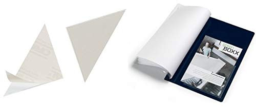 DURABLE Dreieck-Selbstklebetaschen CORNERFIX, 100 x 100 mm, Sie erhalten 1 Packung, Packungsinhalt: 100 Stück