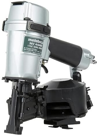 Metabo HPT Roofing Nailer, Pro-Preferred Pneumatic Power Nailer in Roofing Tools, Pneumatic Roofing Nailer for Asphalt Roofing Shingles, Nailer 16 Degree 7/8″ to 1-3/4″ Roofing Nails, NV45AB2