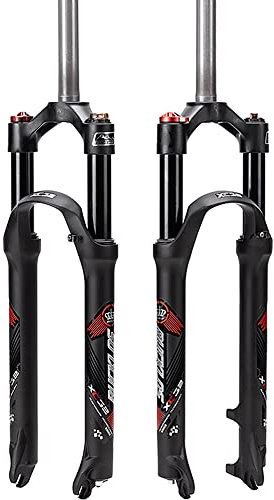 BUCKLOS Mountain Bicycle Suspension Forks, 26/27.5/29 inch MTB Bike Front Fork, 100mm Travel 28.6mm Threadless Steerer, with Preload Adjustment