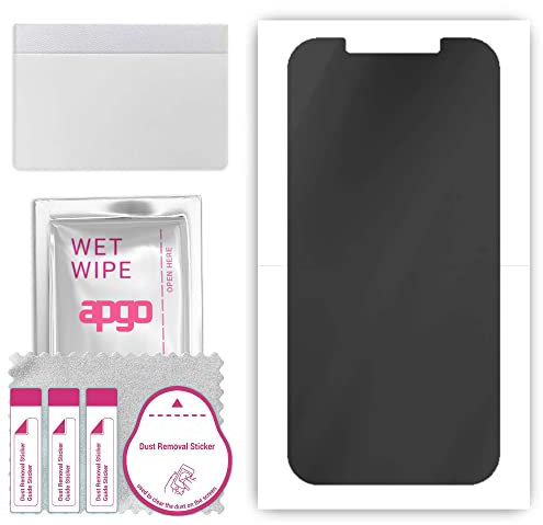 apgo Hydrogel Blickschutzfolie, Matt, kompatibel mit Apple iPhone 12 Pro Max, Privacy Displayschutzfolie, Schutzfolie mit Positionierhilfe, Anti-Spy, kratzfest, einfache Montage