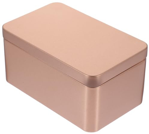 Operitacx Caja De Hojalata Para Guardar Té y Dulces Organizador De Hogar 13x8x6 Cm