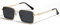 SHEEN KELLY Retro Quadratische Metall Sonnenbrille Männer Frauen Klassisch Trendy Sechseck Metall Kleines Gestell Schwarz Schattierungen Brille Brillen