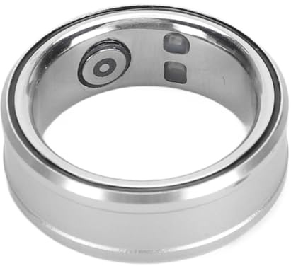Dpofirs Smart Health Ring, Smart Ring Health Tracker BT 5.1 NFC Monitoraggio della Temperatura Corporea del Sonno Contapassi IP68, Tracker della qualità del Sonno per Regali di