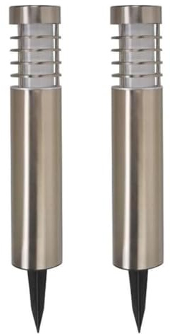 Marco Paul Super Bright Bollard Orion Stainless Steel 20 Lumen 6 Hour Charge Solar Powered Garden Lighting LED (2)