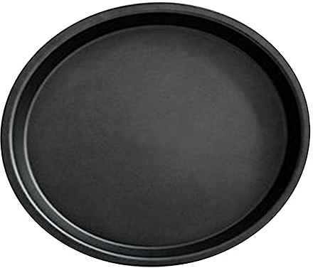OFFSCH Plaque à Pizza Antiadhésive en Alliage D’aluminium 9 Pouces Noir | Cuisson de Légumes et Pâtisserie, Plateau de Service, Résistant aux Rayures, Conduction Thermique