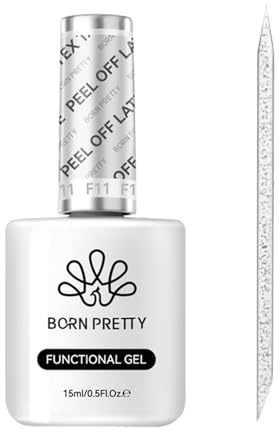 Born Pretty Liquide Latex Tape Peel Off, Protecteurs de Cuticules Vernis à Ongles Vernis Semi Permanent Accessoires de Décoration pour Nail Art