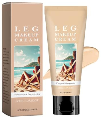 Wasserfest Bein-Make-up ohne Übertragung, Tattoo Abdecken Wasserfest, Körper Make Up Wasserfest, Körper Make Up Makellos Aussehende, Tattoo Cover Up Make-up Wasserfest, Tinted Moisturizer (#01, 100g)