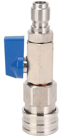 Vanne à billes à haute pression en acier inoxydable 4500psi 3/8 pouces Valve à billes de connexion rapide pour tuyau de lave-puissance