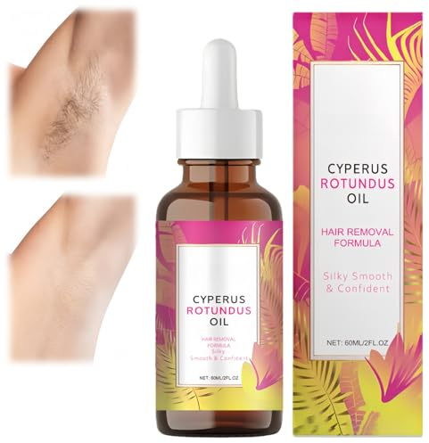 Cyperus Rotundus Oil for Hair Removal & Ingrown Hair Treatment,Shaving Oil & After Shave Serum,Skin Smoothing Solution,Prevents Skin Damage,Reduces Hair Growth,Moisturizes Sensitive Skin
