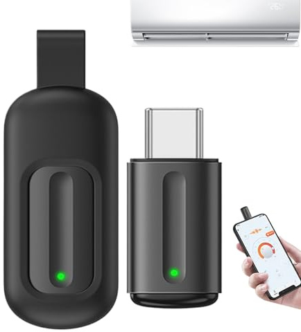 Cyberplex Hacking Device, Typ C Cyberplex Hacking Tools, Smartphone Universal Infrarot Fernbedienung mit Hülle & Schlüsselanhänger, IR Remote Controller Hacker Gadgets Technik, für Smartphone Zubehör