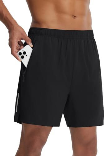 baleaf Short Cycliste Homme Rembourré, Cuissard Velo 4D Silicone avec Poches Protection VTT Man Léger Résistant Éclaboussures, Upf50+ Anti UV