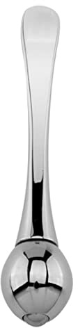 Aplicador de crema para ojos, barra de belleza de aleación de zinc antienvejecimiento, herramienta de masaje para el cuidado de la piel para ojos, cara y cuello (plata)