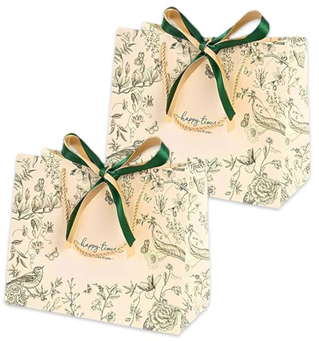 ZENQARI 2 busta regalo compleanno donna, busta regalo farfalla elegante, con nastro decorativo per feste, compleanni, eventi speciali