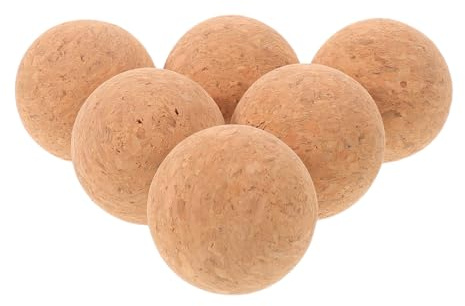 TOYANDONA 6 Stück Tischfußball Zubehör aus Kork für Langlebigen Spielspaß mit Robustem Material und Einfachem Austausch für Tischkicker Spielerlebnis