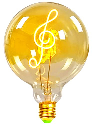 TIANFAN Lampadine vintage Lampadina a led 4Watts Dimmerabile Musica Lampadine decorative Lampadina 220 / 240V E27 Lampada da tavolo