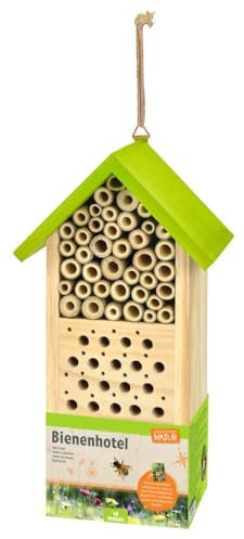 moses Bienenhotel Expedition Natur, Nist- und Überwinterungshilfe für Wildbienen, Mit spannendem Booklet für Kinder