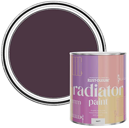 Rust-Oleum Dark Purple Radiator Paint in Matt Finish - Grape Soda 750ml