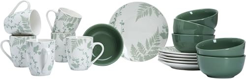 Ritzenhoff & Breker Frühstücksservice Ida, 18-teilig, Grün, Porzellan