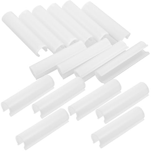 NUOBESTY 32 Pinzas para Tubos de Invernadero de 19Mm Abrazaderas de Plástico Resistentes para Película y Lona Kit para Fijación Cultivos Agrícolas y Túneles de Cultivo