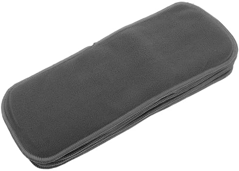 HAPINARY 5 Pièces inserts de couches absorbantes pour bébé changer de tampon couvre-couches en tissu de remplacement inserts de remplacement de couches lavables coussin lavable Grey