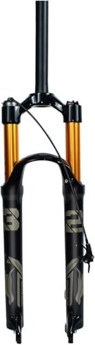 CUCKQUIC Horquilla De Suspensión Air para MTB 26, 27,5 Y 29'' Horquillas Delanteras De Liberación Rápida Recorrido De 100/120/140mm Tubo Recto/cónico Freno De Disco A-Straight,26-120