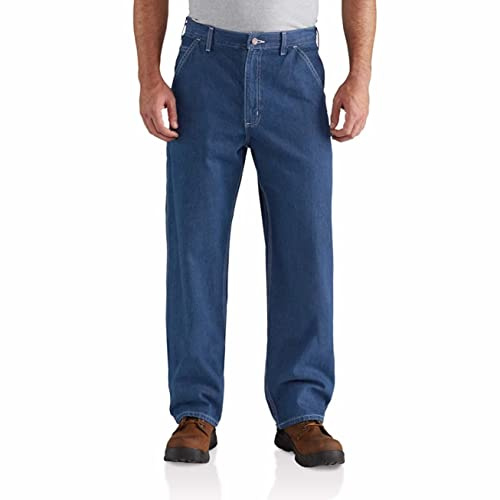 Carhartt Men's Original Fit Work Dungaree Pant (Regular and Big and Tall), Darkstone, 32W X 34L