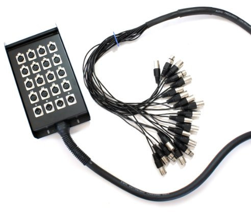 40 m – 20 Way XLR 3 broches câble multicore Loom/Serpent * 16 entrée 4 Returns * boîtier de scène – Cablefinder