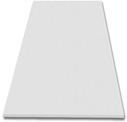 Akustikschaumstoff Glatt, 200x100x9cm, Weiss
