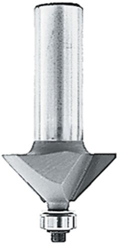 Makita 733285-a router bit 45 Chamfer 5/20,3 cm di lunghezza., 2 flute, 1/5,1 cm SH, c.t.