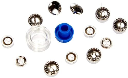 Prym Schaltfläche „Abdeckung“, Metal, Silber, 11 mm Größe, 7