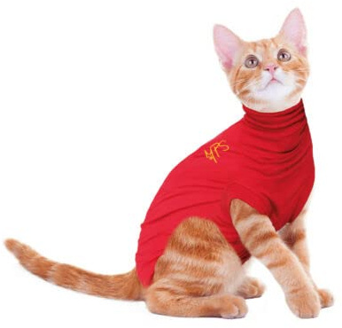 MPS Medical Pet Shirt Katze, Rot, XXS