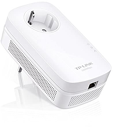 TP-Link 1200 Mbps Gigabit Passthrough Powerline Starter Kit, Ideal for HD/3D/4K Video Streaming and Online Gaming, No Configuration Required, 2 × 2 MIMO with Beamforming, UK Plug Manufacturer Refurbis (Pack of 1)